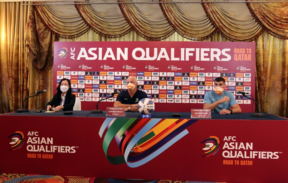 Huấn luyện viên Graham Arnold có niềm tin vào chiến thắng của Australia trước đội tuyển Việt Nam trong trận đấu ngày 7.9. Ảnh: VFF
