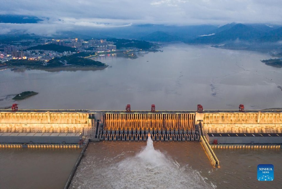 Đập Tam Hiệp ở tỉnh Hồ Bắc, miền Trung Trung Quốc, ngày 6.9.2021. Ảnh: Xinhua