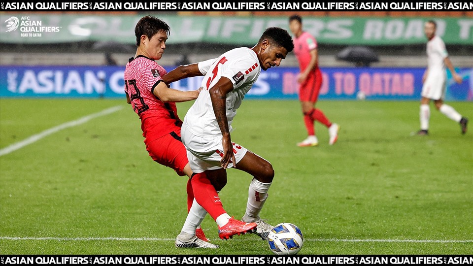 Tuyển Hàn Quốc (áo đỏ) có chiến thắng quan trọng 1-0 trước Lebanon, tạm thời giải tỏa sức ép lớn. Ảnh: AFC.