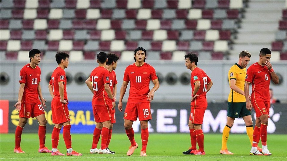 Tuyển Trung Quốc đang đứng cuối bảng xếp hạng bảng B vòng loại thứ 3 World Cup 2022. Ảnh: APF