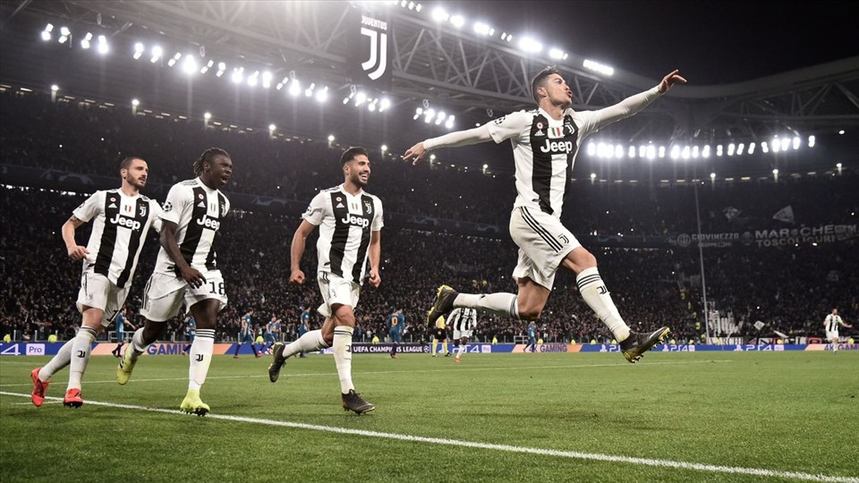 Ronaldo khi còn thi đấu cho Juventus