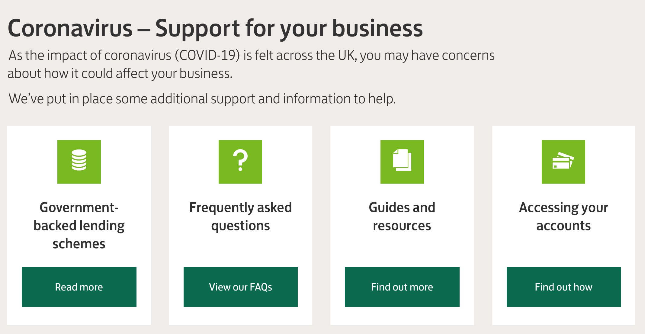 Website ngân hàng công khai rất rõ các gói hỗ trợ cho khách hàng bị ảnh hưởng bởi dịch COVID-19