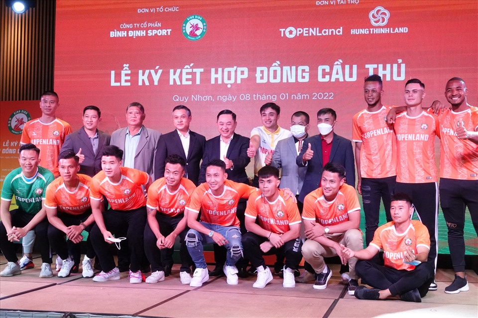 Bình Định chiêu mộ đến 12 tân binh, bên cạnh việc thay đổi ở các vị trí lãnh đạo đội bóng trước thềm V.Leaue 2022. Ảnh: Nguyễn Đăng