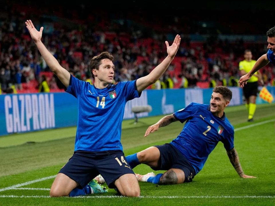 Chiesa tại EURO 2020 là nhân tố quan trọng, đưa Azzurri lên ngôi vô địch. Ảnh: AFP