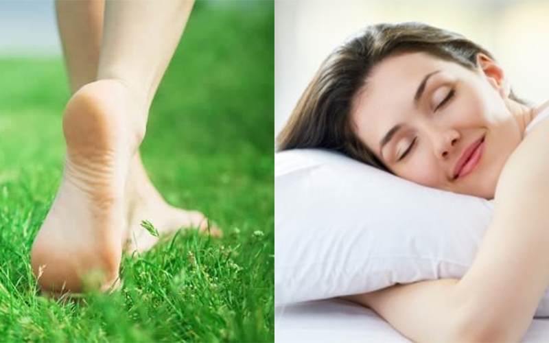 Cải thiện giấc ngủ: Một nghiên cứu trên tạp chí Journal of Alternative and Complementary Medicine đã cho thấy việc tiếp đất cho cơ thể khi ngủ làm giảm mức độ cortisol vào ban đêm, giảm đau và căng thẳng. Nhịp điệu điện hàng ngày của Trái đất duy trì nhịp sinh học điều chỉnh giấc ngủ, từ đó giúp cải thiện giấc ngủ. Ảnh đồ hoa: Gia Linh