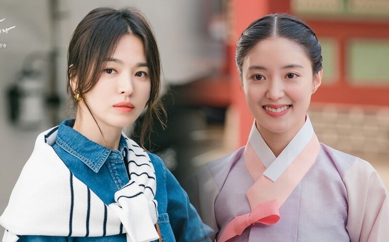 Diễn viên trẻ Lee Se Young (bìa phải) đã có vai diễn giàu cảm xúc giúp “Cổ tay áo màu đỏ” bứt phá rating, đè bẹp bộ phim bị chê nhạt của Song Hye Kyo. Ảnh: Xinhua