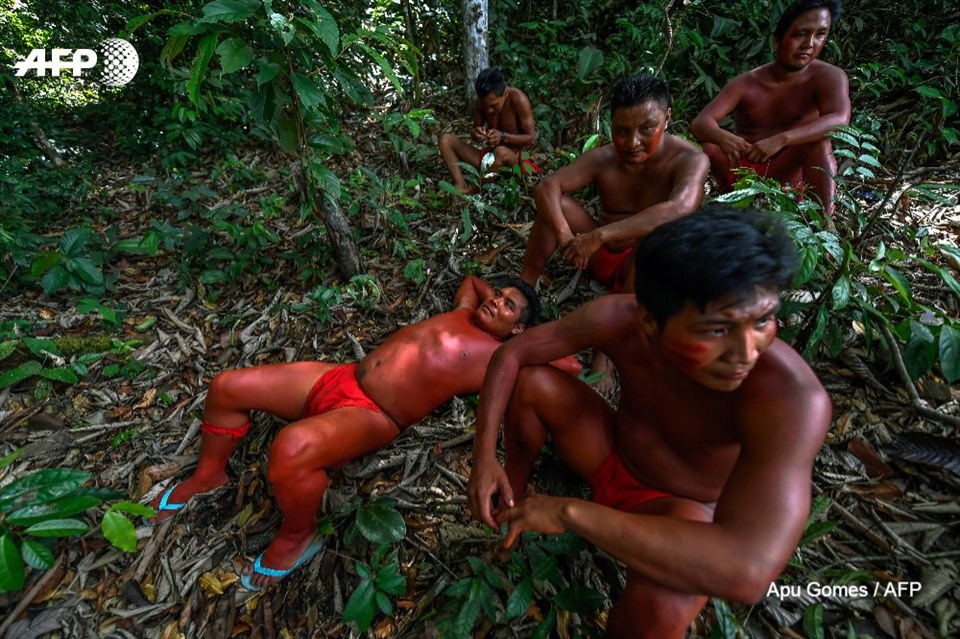 Hình ảnh một trong những bộ lạc ở Amazon. Ảnh: AFP