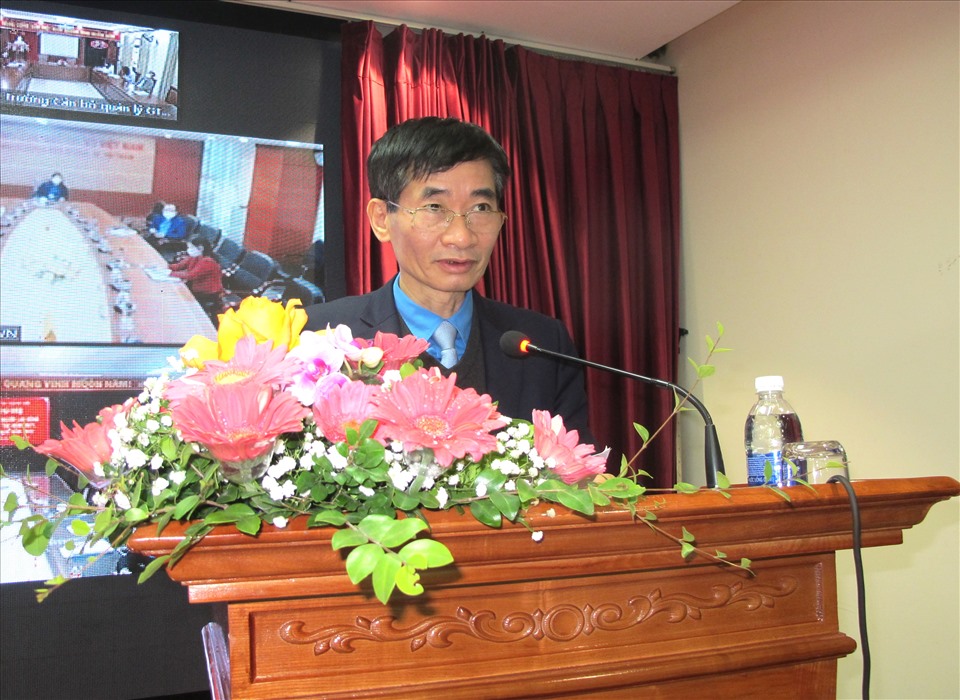 Phó Chủ tịch Tổng LĐLĐVN Trần Văn Thuật phát biểu tại Hội nghị. Ảnh: Hà Anh
