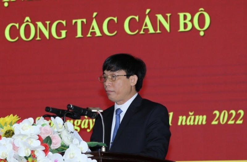 Ông Hà Xuân Thành phát biểu tại hội nghị. Ảnh: Q.H