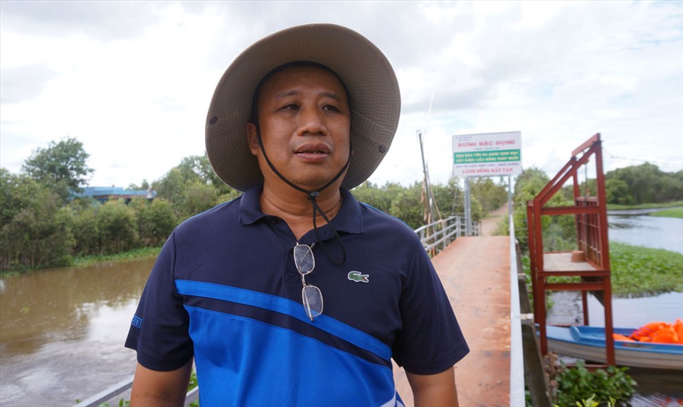 Ông Bùi Đắc Thắng, Tổng Giám đốc Khu bảo tồn, kể về quá trình phát triển vùng đất này.