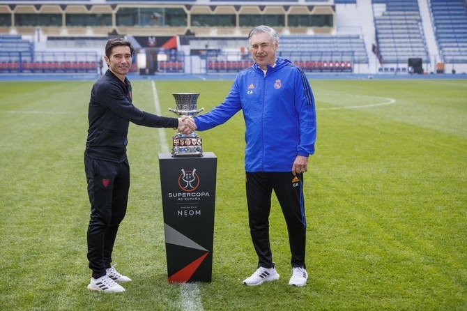 Athletic Bilbao và Real Madrid sẽ tranh chức vô địch Siêu Cúp Tây Ban Nha mùa 2021-2022. Ảnh: AFP