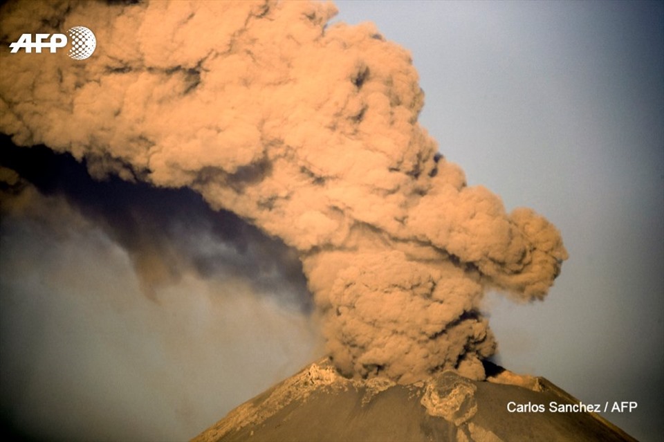 Núi lửa Popocatépetl ở Mexico. Ảnh: AFP
