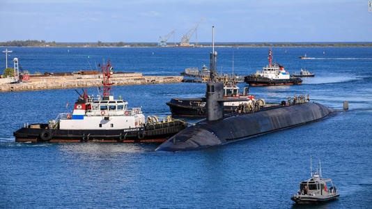 Tàu ngầm USS Nevada. Ảnh: Hải quân Mỹ