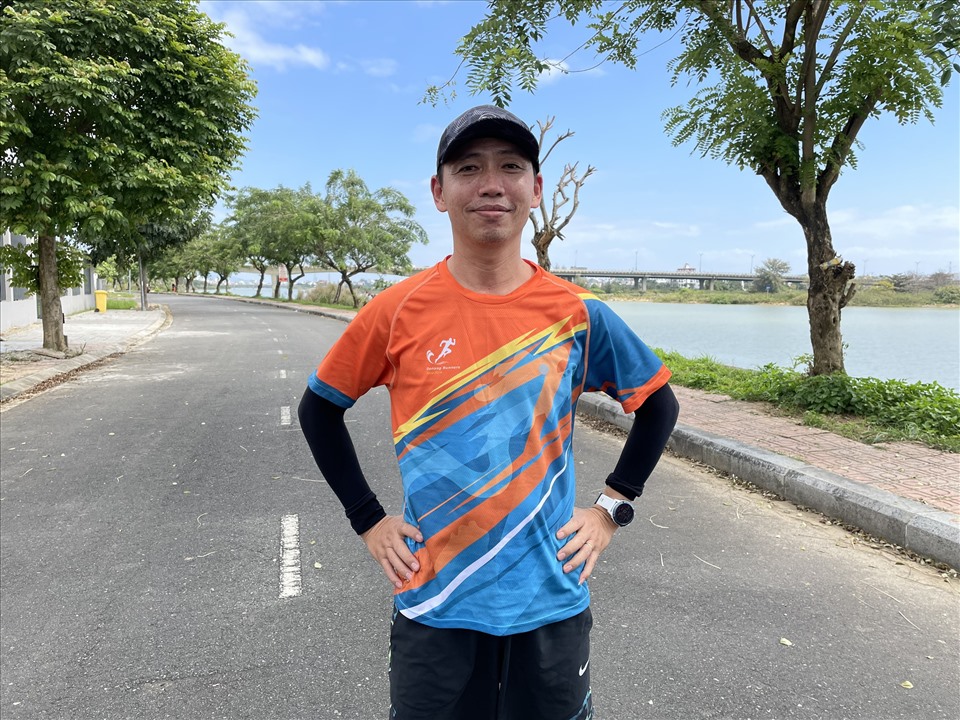 Nguyễn Được, người vừa chạy 100km liên tiếp trong 18 giờ. Ảnh: TGCC