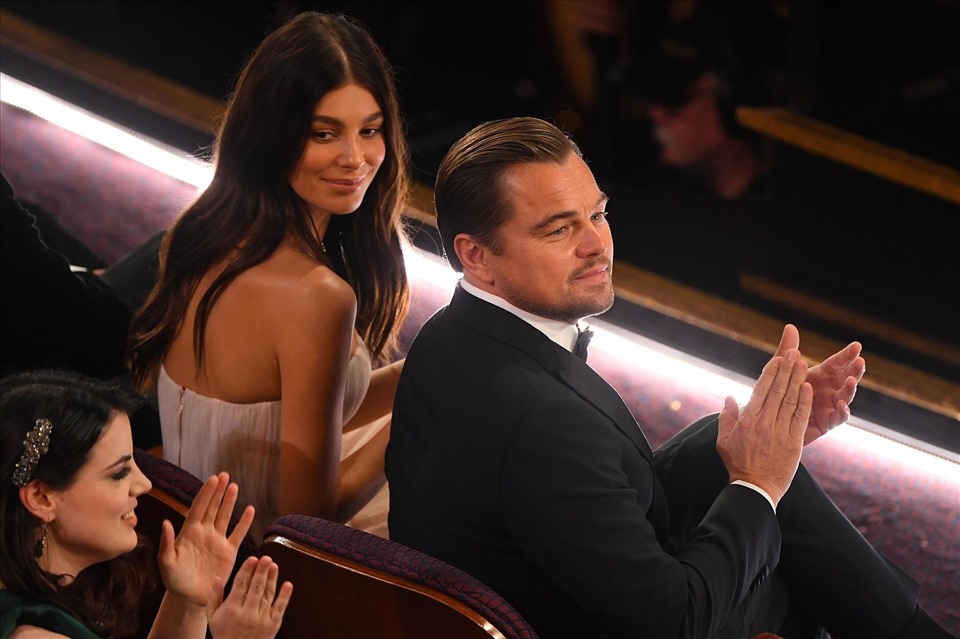 Leonardo DiCaprio đưa Camila Morrone đến dự Oscar 2020. Ảnh: USA Today.