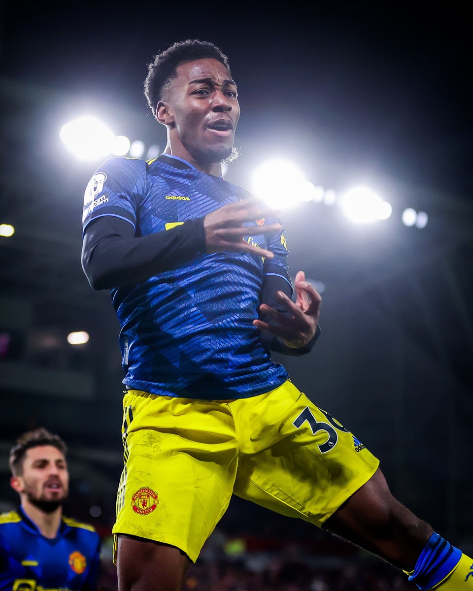 3 bàn thắng của Man United được ghi bởi các cầu thủ trẻ. Ảnh: AFP
