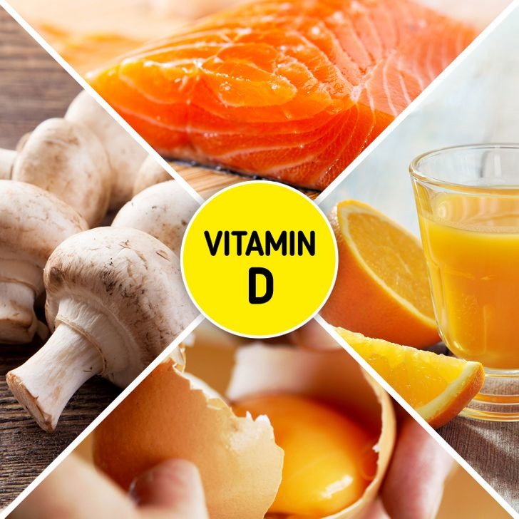 Vitamin D không chỉ giúp hỗ trợ hệ thống miễn dịch, củng cố xương và răng, nó còn ảnh hưởng đến chất béo trong cơ thể. Vitamin D ngăn chặn sự hình thành và dự trữ các tế bào mỡ, sản xuất serotonin giúp kiểm soát sự thèm ăn. Nấm và cá là các thực phẩm chứ nhiều vitamin D, cũng ít chất béo giúp giảm cân hiệu quả.