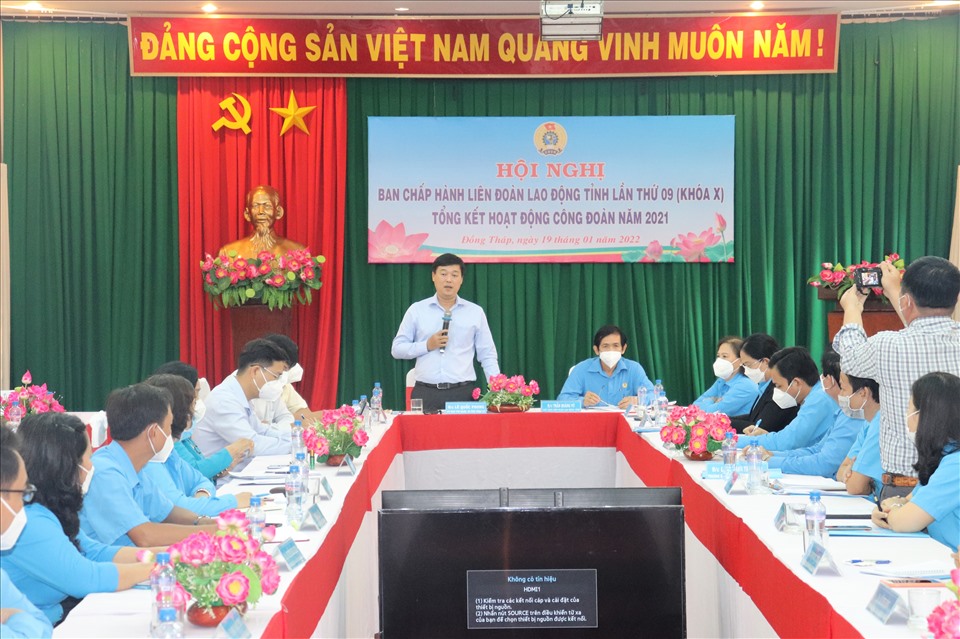 Bí thư Tỉnh ủy Đồng Tháp Lê Quốc Phong phát biểu chỉ đạo Hội nghị.