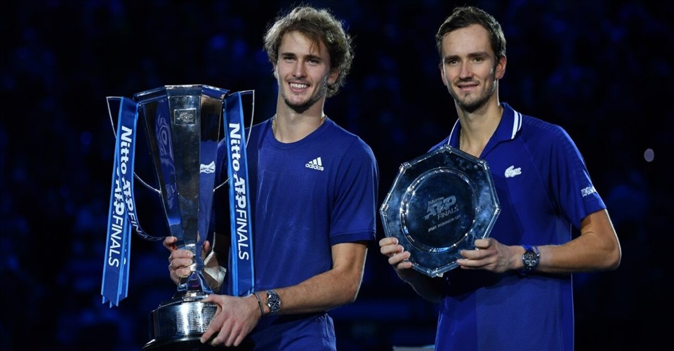 Alexander Zverev và Daniil Medvedev là 2 lá cờ đầu cho thế hệ kế cận để thay thế Roger Federer, Rafael Nadal và Djokovic. Ảnh: ATP Tour