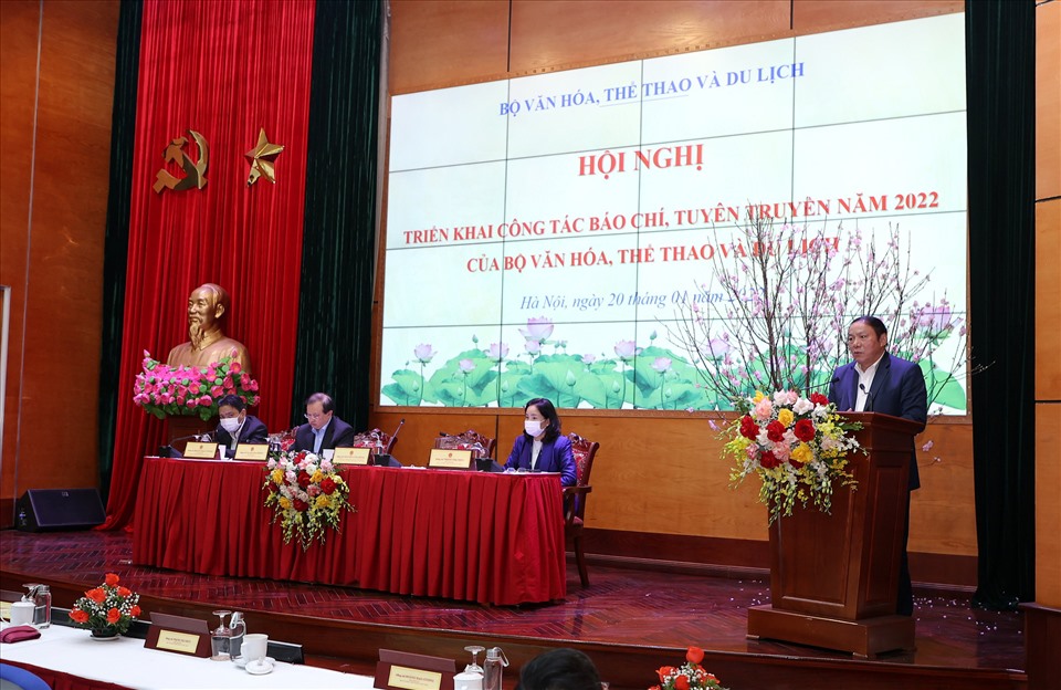 Bộ trưởng Nguyễn Văn Hùng phát biểu tại Hội nghị.