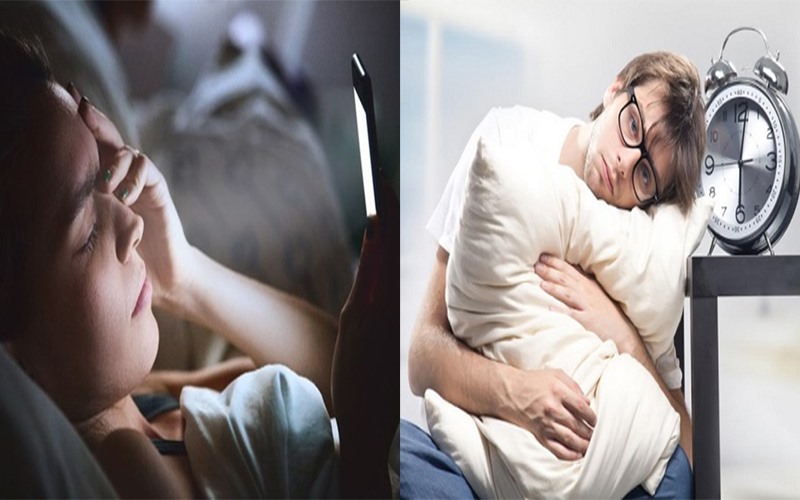 Mất ngủ: Thức khuya với điện thoại hay các thiết bị công nghệ có thể khiến bạn mất ngủ. Một nghiên cứu đã chỉ ra rằng bức xạ phát ra từ các thiết bị làm gián đoạn việc sản xuất hormone giấc ngủ melatonin.