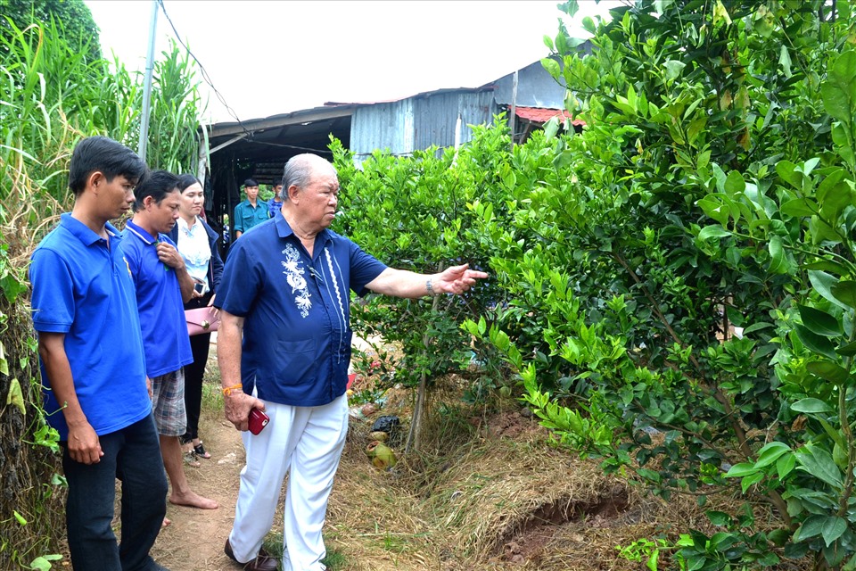 Tuy tuổi cao, nhưng GS.TS Võ Tòng Xuân luôn dành sự quan tâm lớn cho lĩnh vực nông nghiệp. Ảnh: LT