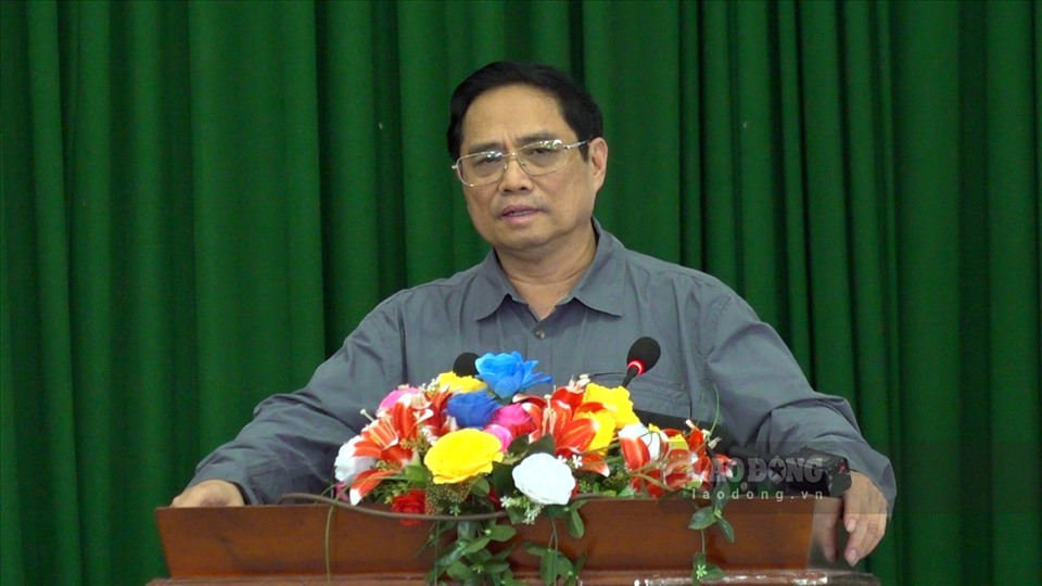 Thủ tướng Chính phủ Phạm Minh Chính phát biểu tại buổi lễ.