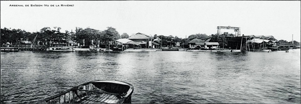 Xưởng đóng tàu Sài Gòn (Arsenal de Saigon) được xác định xây dựng trên nền của Chu Sư. Ảnh: TL