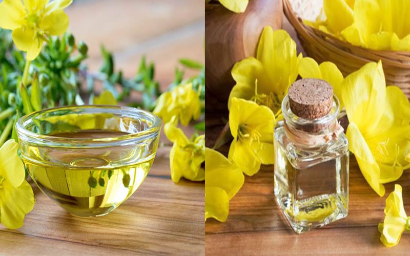 Dầu hoa anh thảo: Axit gamma-linolenic có trong dầu hoa anh thảo giúp cải thiện độ đàn hồi của da và ngăn ngừa các dấu hiệu lão hóa như nếp nhăn và da chảy xệ.