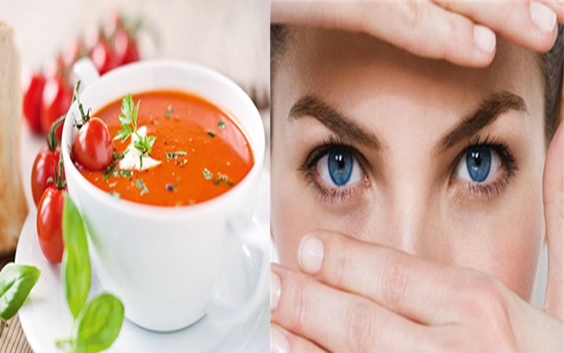Tăng cường thị lực: Súp cà chua giàu carotenoid và vitamin A rất có lợi cho sức khỏe của mắt. Nó làm giảm nguy cơ thoái hóa điểm vàng hoặc mất thị lực do tuổi tác nhờ các đặc tính chống oxy hóa.