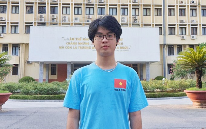 Trang Đào Công Minh - cựu học sinh Trường THPT Chuyên Khoa học Tự nhiên (Đại học Quốc gia Hà Nội). Ảnh: NVCC