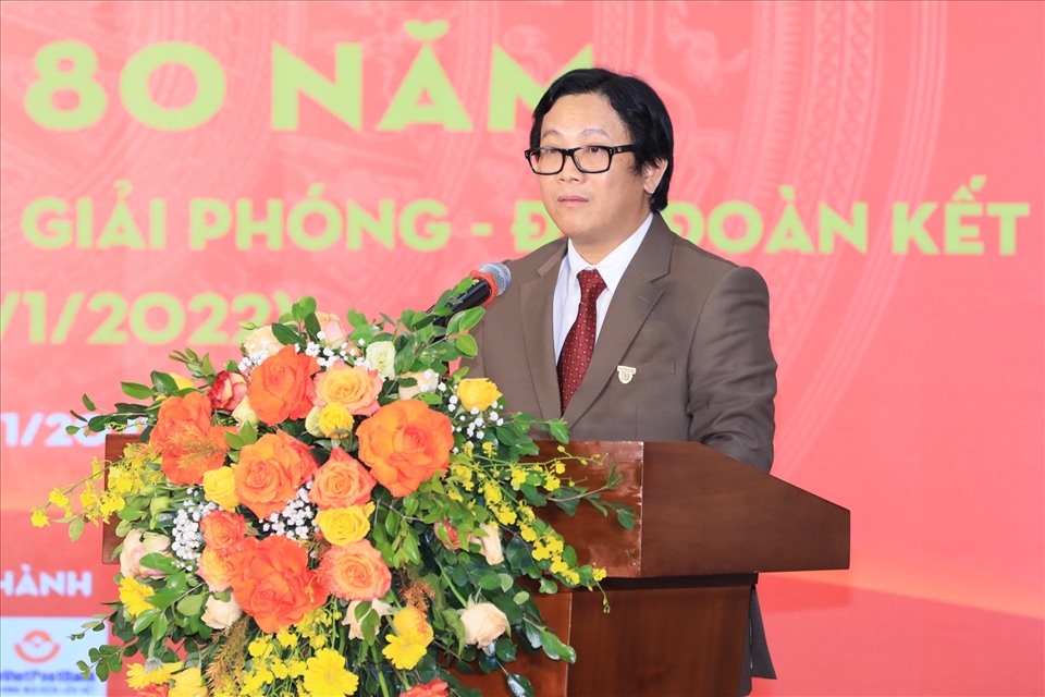 Ông Lê Anh Đạt phát biểu tại lễ kỷ niệm.