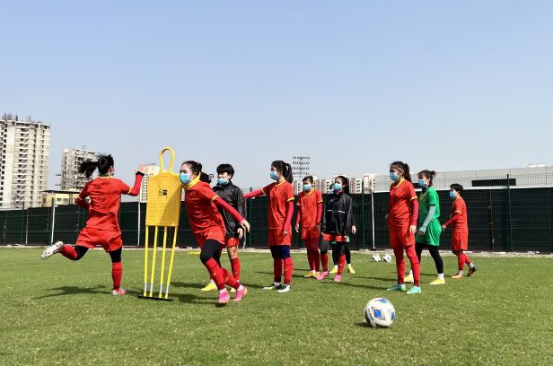 Đội tuyển nữ Việt Nam nhiều cơ hội giành vé vào tứ kết Asian Cup 2022. Ảnh: VFF