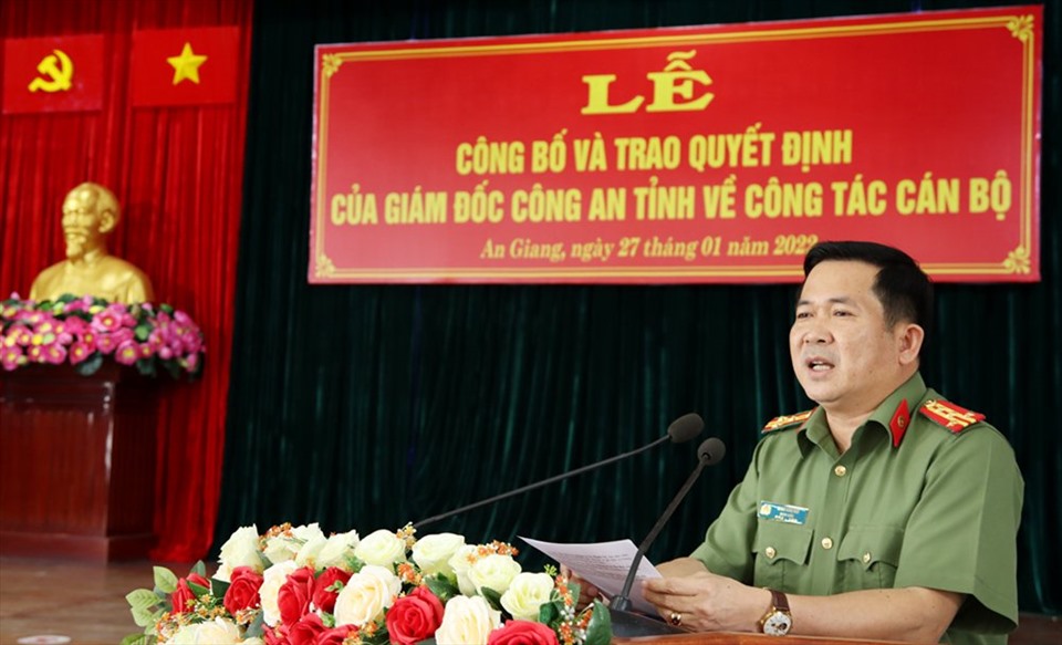 Đại tá Đinh Văn Nơi, Giám đốc Công an tỉnh An Giang. Ảnh: TT