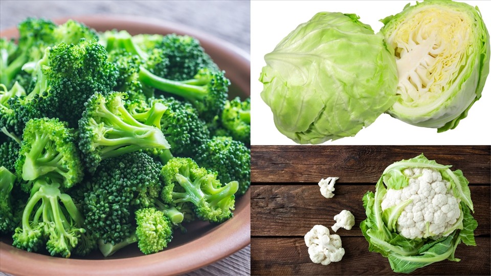 Bắp cải, bông cải xanh, súp lơ trắng giúp giảm cân cực kì hiệu quả. Một phần bắp cải thái chỉ có 7 kcal. Tuy nhiên, không nên chỉ ăn bắp cải và súp lơ, vì các chất dinh dưỡng của chúng chưa hoàn toàn đủ cho cơ thể. Có thể bổ sung vào các bữa ăn trong tuần.