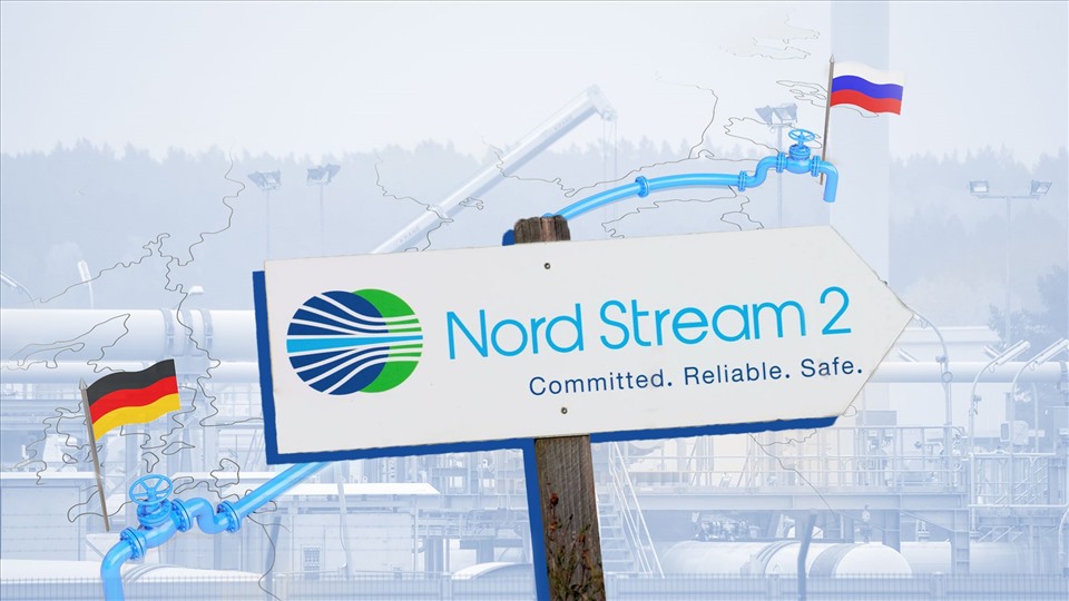 Đường ống dẫn khí Nord Stream 2 chạy từ Nga sang Đức. Ảnh: AFP