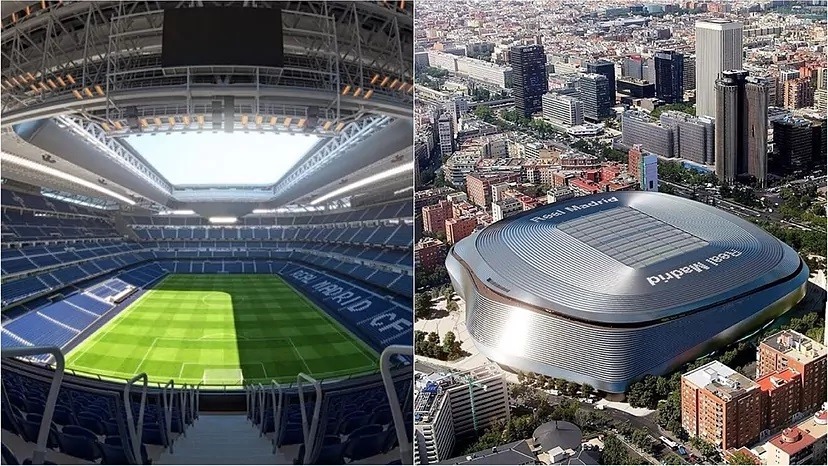 Sân Bernabeu mới có thiết kế cực kỳ hiện đại và được sử dụng cho nhiều mục đích mang lại nguồn thu khổng lồ. Ảnh: Marca