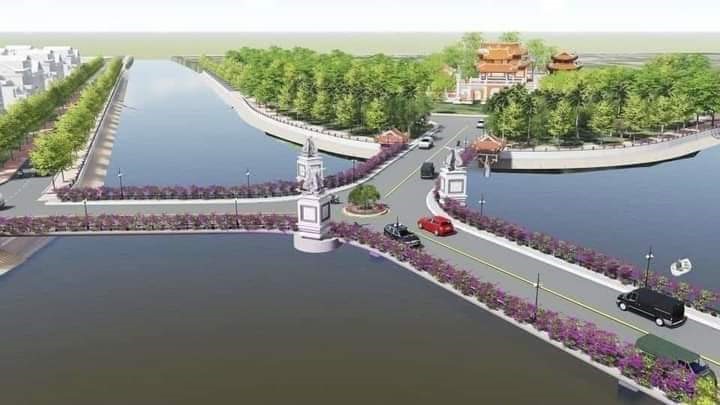 Phối cảnh hai cây cầu vừa được khởi công tại tỉnh Sóc Trăng. Ảnh: BQL dự án 1 Sóc Trăng.