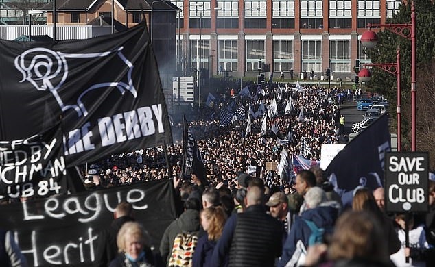 Nếu Derby County phá sản và bị giải tán, đó là cú sốc lớn trong lịch sử bóng đá Anh. Ảnh: AFP