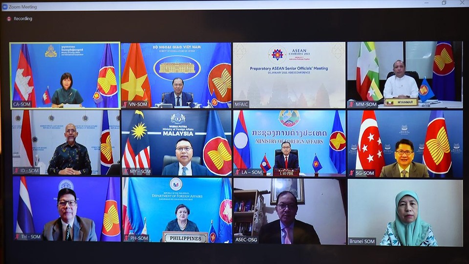 Hội nghị quan chức cao cấp ASEAN. Ảnh: BNG