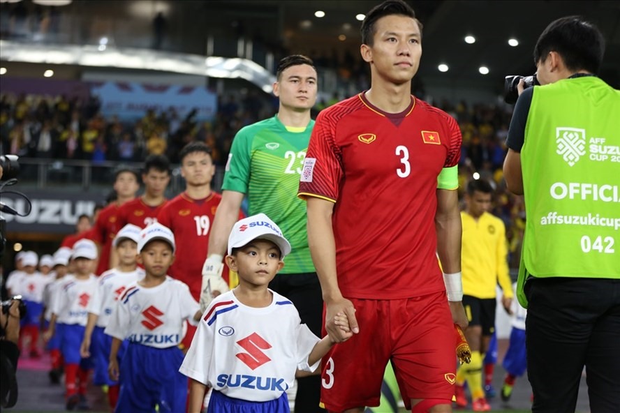 Quế Ngọc Hải đeo băng đội trưởng tuyển Việt Nam từ AFF Cup 2018. Ảnh: Đ.Đ