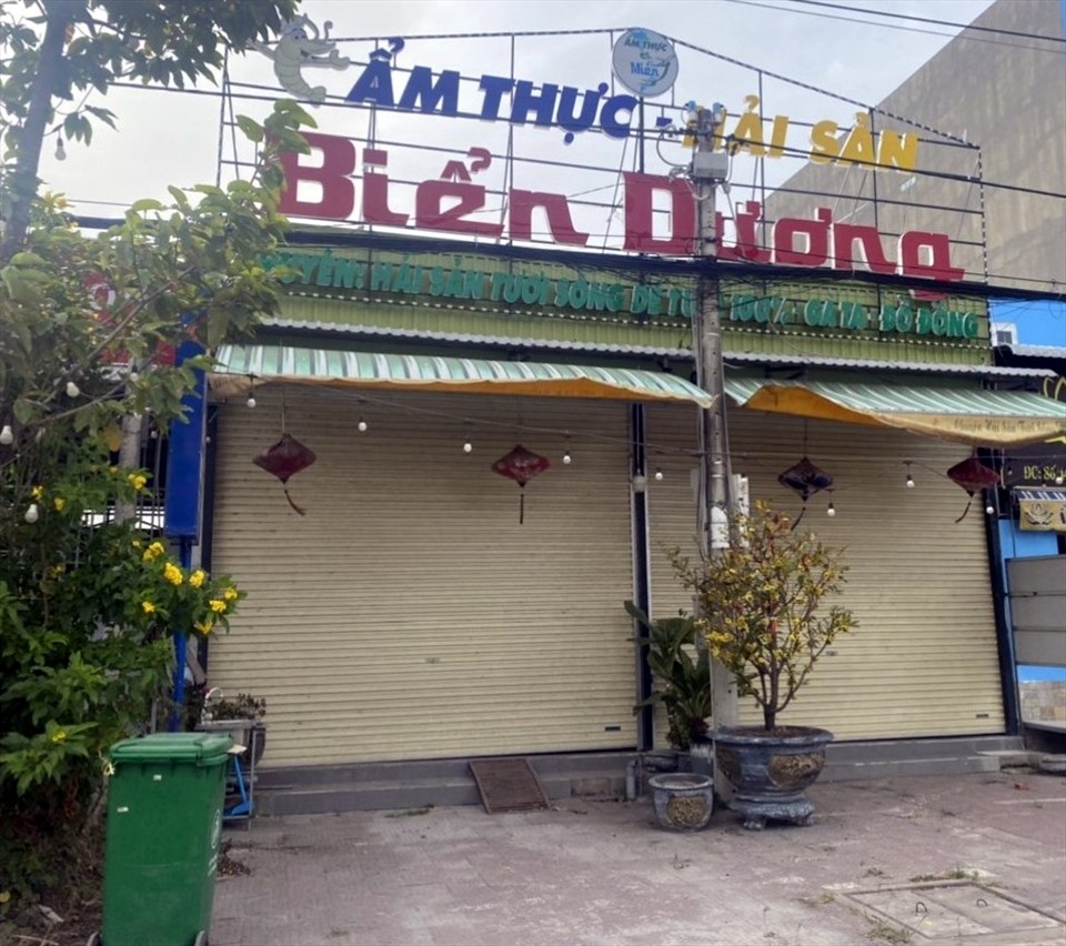 Một quán nhậu ở phường 2, Thành phố Bạc Liêu, tỉnh Bạc Liêu đóng cửa nhiều tháng nay. Ảnh: Nhật Hồ