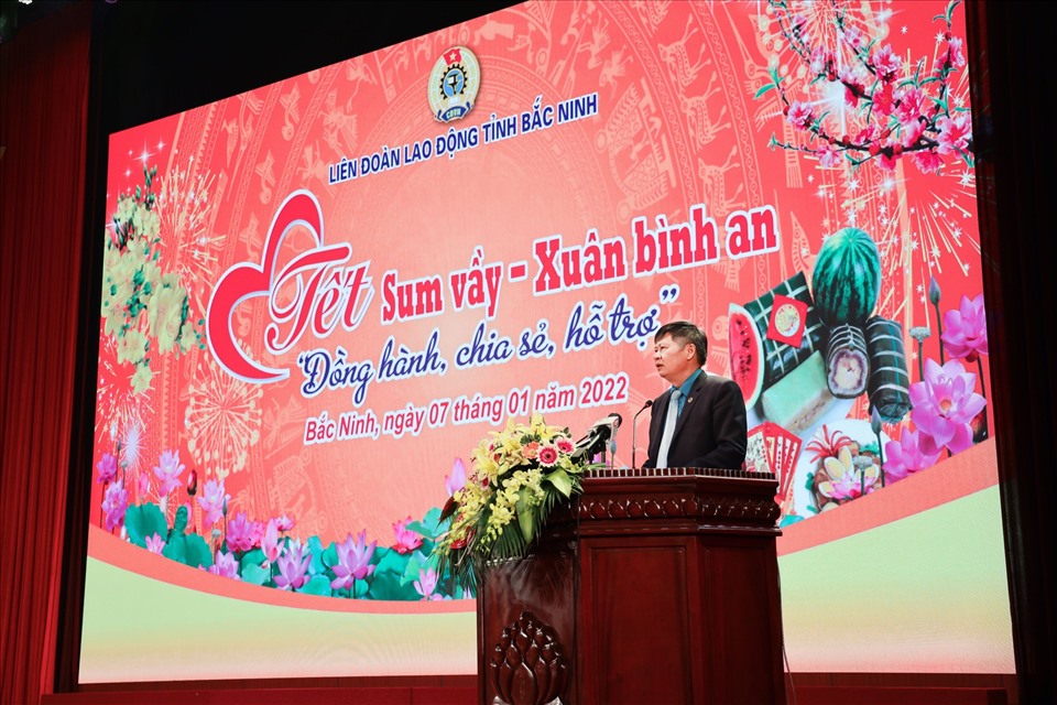 Ông Phan Văn Anh – Phó Chủ tịch Tổng Liên đoàn Lao động Việt Nam - phát biểu tại chương trình. Ảnh: M.Hoàng
