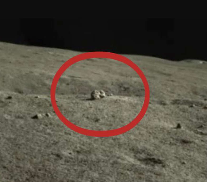 Cận cảnh “ngôi nhà bí ẩn” trên Mặt trăng mà tàu thám hiểm Trung Quốc phát hiện. Ảnh: Cơ quan Vũ trụ Trung Quốc