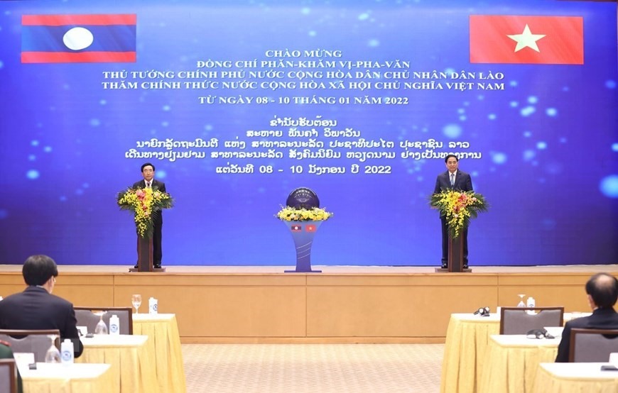 Năm 2022 có ý nghĩa đặc biệt quan trọng đối với hai nước Việt Nam và Lào. Ảnh: TTXVN