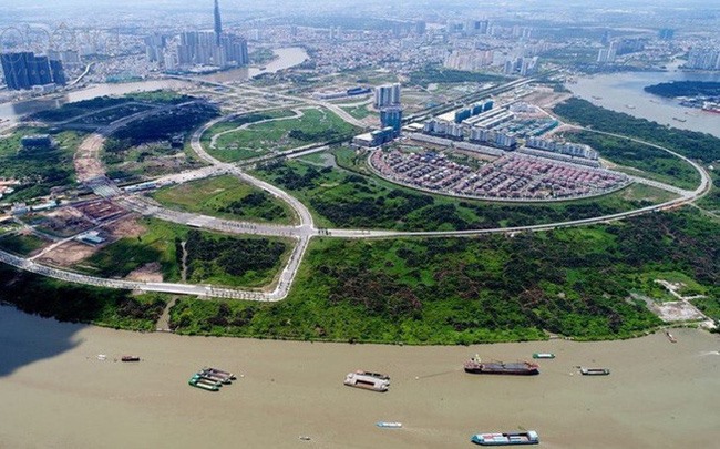 Cuộc đấu giá đất Thủ Thiêm ghi nhận mức giá cao kỷ lục của thị trường bất động sản ở Việt Nam. Ảnh: TL
