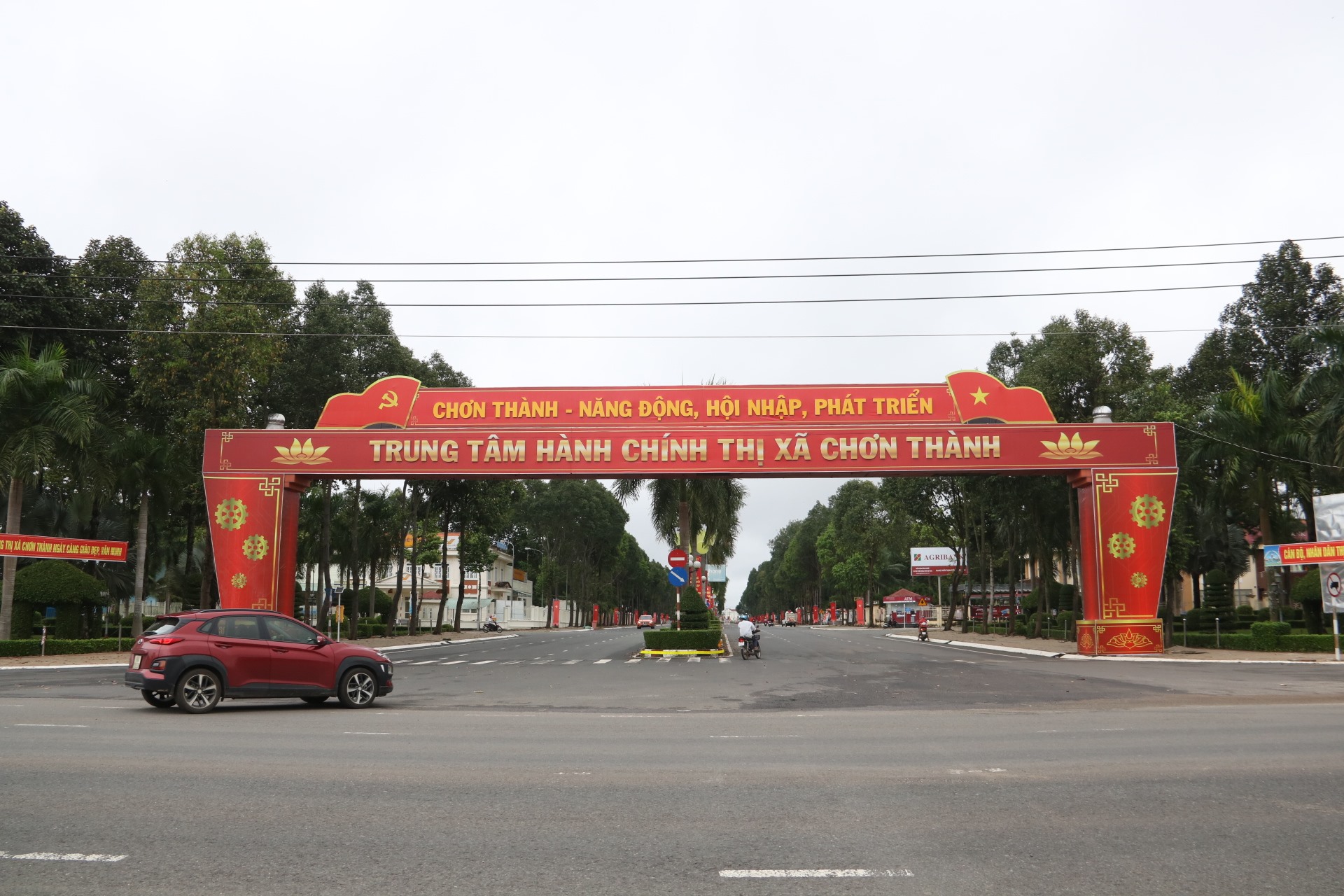 Trung tâm thị xã Chơn Thành.