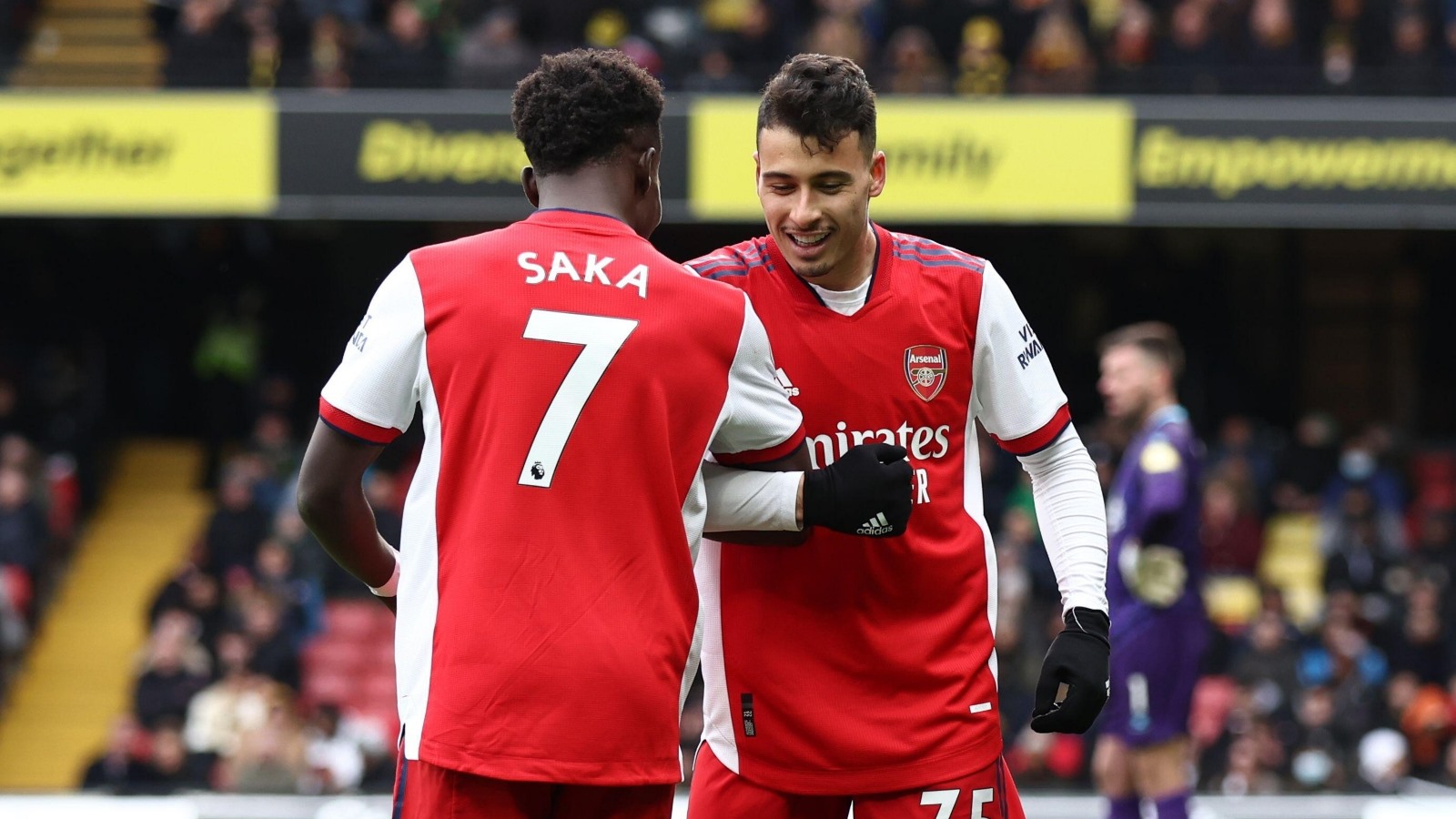 Saka và Martinelli là tương lai của Arsenal. Ảnh: The Mirror
