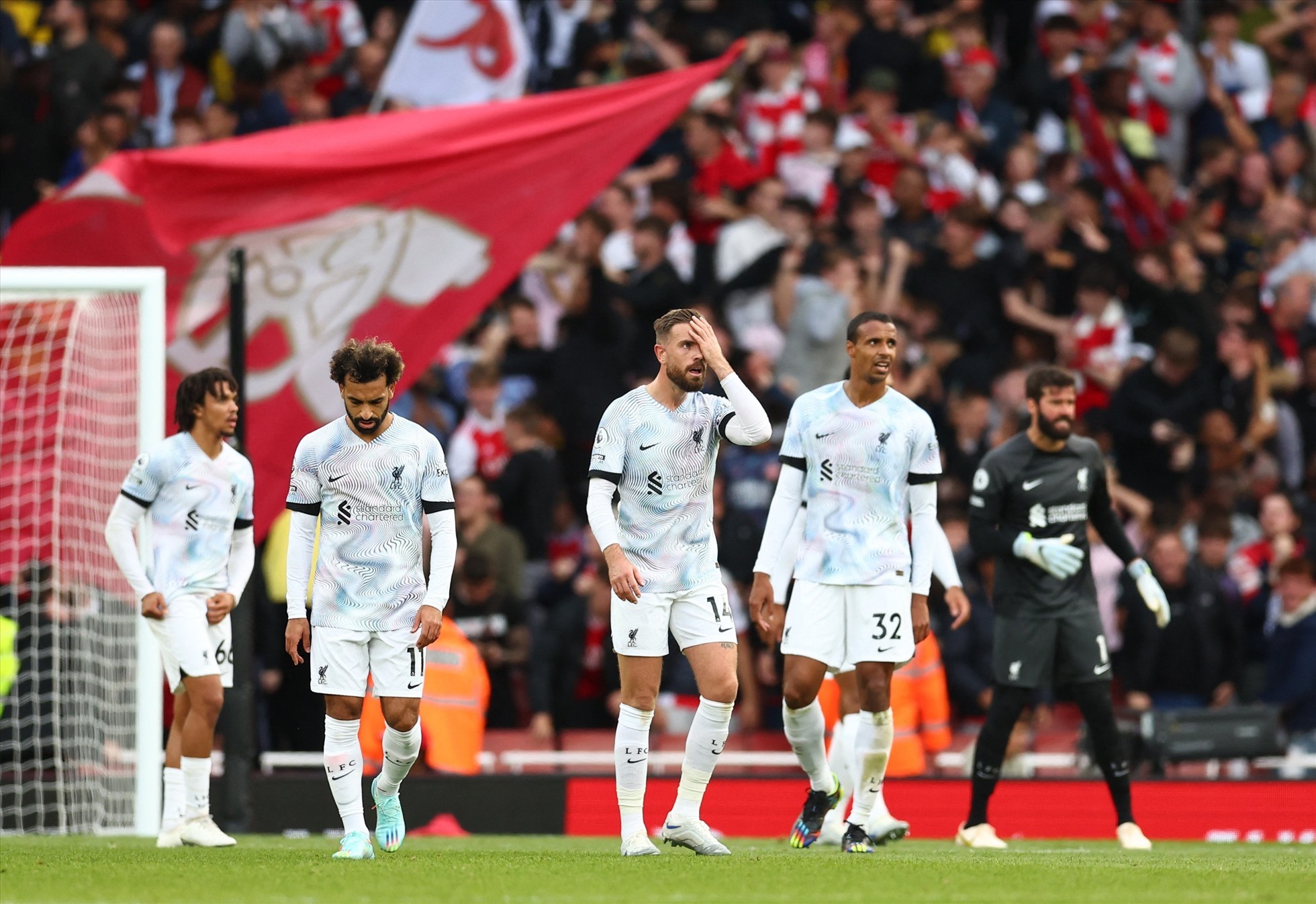 Liverpool đã khủng hoảng ngay từ đầu mùa. Ảnh: AFP