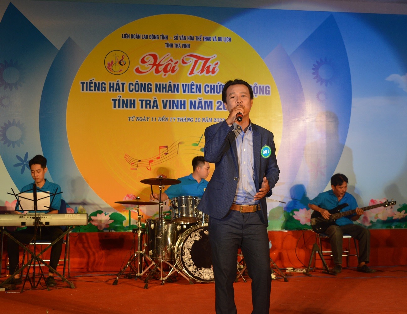 Phần dự thi của thí sinh Trần Bảo Anh, đơn vị LĐLĐ huyện Cầu Kè.